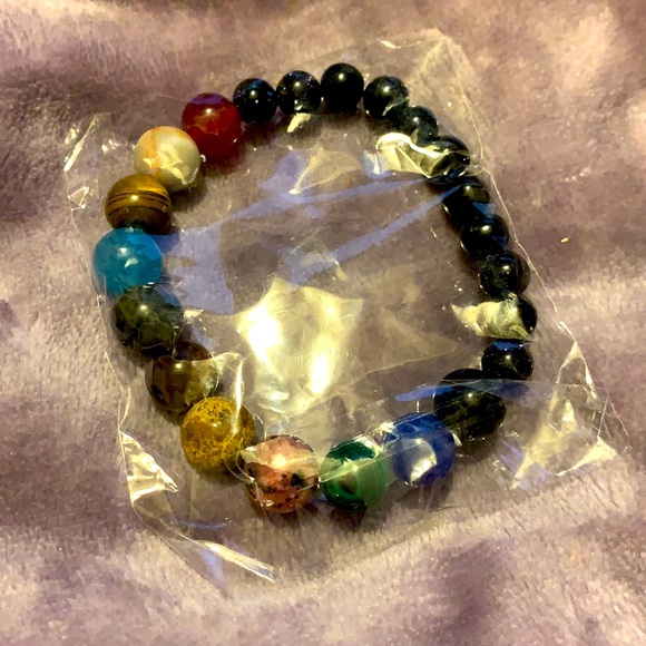 🧿SOLD‼️🧿NWT 11 Natural Stone &Bluestone Bracelet - Picture 5 of 8